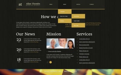 Free Financial Advisor Website Template