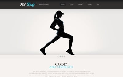 Free Fitness Responsive Website Theme