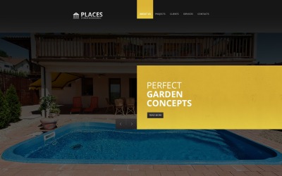 Gratis sjabloon voor externe ontwerpwebsite