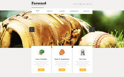 Kostenlose responsive Website-Vorlage für Fußball