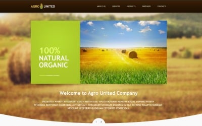 Kostenloses Responsive Website-Thema für Farmen