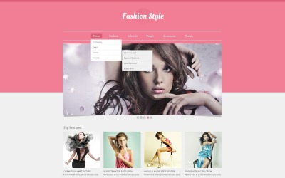 Modello di sito Web reattivo alla moda gratuito