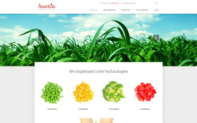 Modello di sito Web reattivo gratuito per terreni agricoli