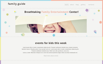Modello di sito web responsivo gratuito per Family Center