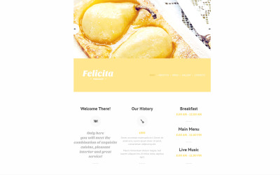 Modelo de Site Responsivo de Restaurante Francês Gratuito