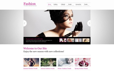 Motyw strony internetowej Responsive Fashion za darmo