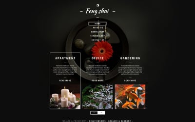 Ücretsiz Feng Shui Duyarlı Web Sitesi Şablonu