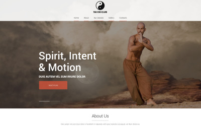 Безкоштовна адаптивна тема для сайту Karate Arts