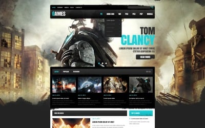 Conception de site Web de portail de jeu gratuit