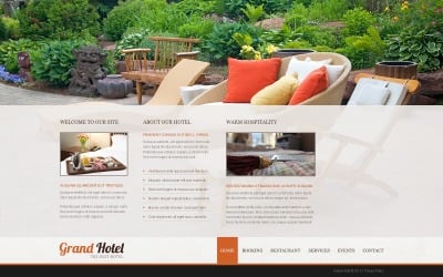 Darmowy szablon strony internetowej hoteli