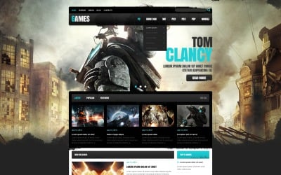 Design de site de portal de jogos grátis