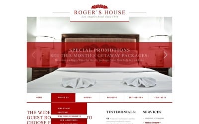 Design de site responsivo de hotéis gratuitos