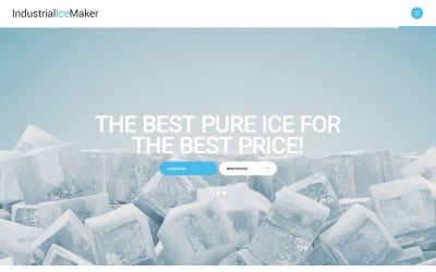 Free Industrial Ice Maker Website Template