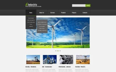 Free Industrial Responsive Website Theme