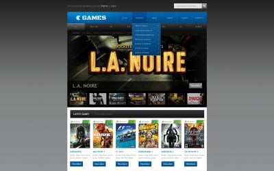 Game Portal Web Template - 4252 - Games & Fun - Website Templates -  DreamTemplate
