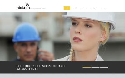 Gratis mall för responsiv webbplats för industritjänster