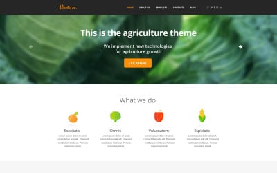 Ingyenes kertészeti reszponzív webhelysablon