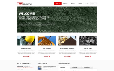 Kostenlose Vorlage für Industrie-Websites