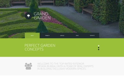 免费花园设计响应式网站模板