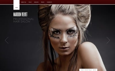 Modèle de site Web de salon de coiffure gratuit