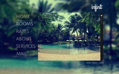 Modello di sito Web gratuito per hotel