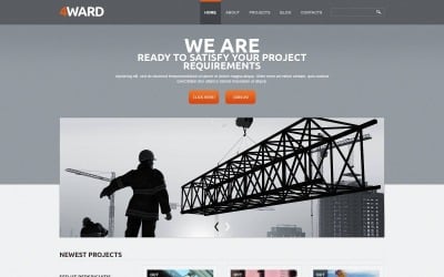 Modello di sito Web gratuito reattivo industriale