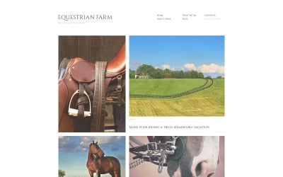 Modelo de Site Responsivo de Corrida de Cavalos Grátis