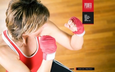 Plantilla gratuita para sitio web de artes de Karate
