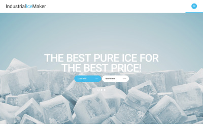 Plantilla gratuita para sitio web de máquina de hielo industrial