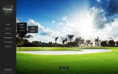 Sjabloon voor gratis golfwebsite