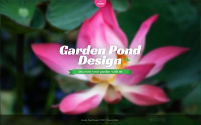 Tema de site de design de jardim gratuito