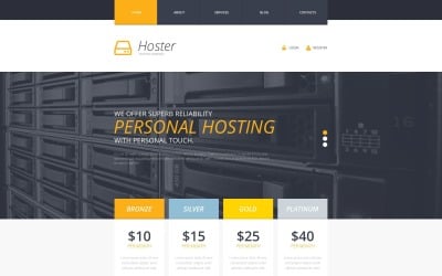 Tema de sitio web receptivo de alojamiento gratuito