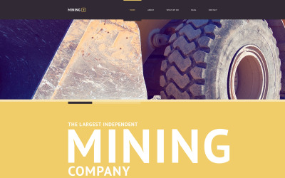 Безкоштовна тема для веб-сайту Mining Company