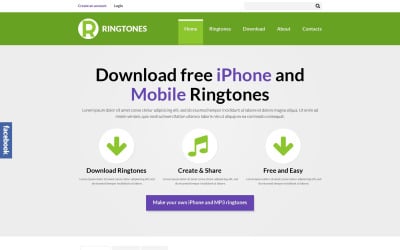 Free Mobile Content Responsive Website Template