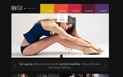 Free Model Agency Responsive Website Theme