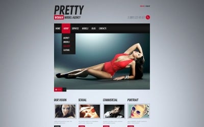 Free Model Agency Website Template