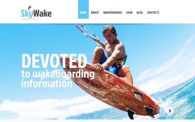 Free Skydiving Responsive Website Template