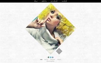 Gratis ontwerpsjabloon voor websites van modellenbureaus