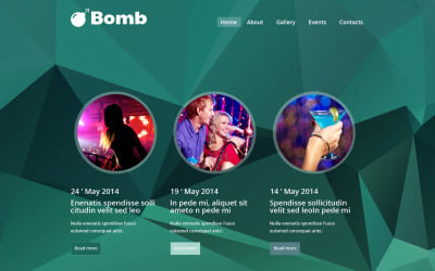 Kostenlose Responsive Website-Vorlage für Nachtclubs