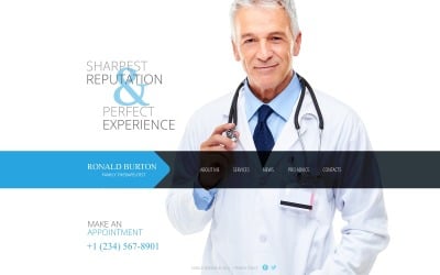 Modèle de site Web de soins de santé gratuit