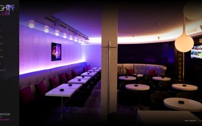Plantilla de sitio web de club nocturno sin costo