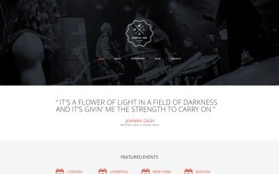 Progettazione di siti Web reattivi per band musicali gratuiti