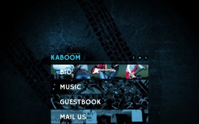 Tema de sitio web de banda de música gratis