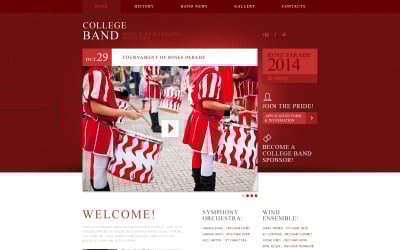 Thèmes de sites Web réactifs pour groupes de musique gratuits