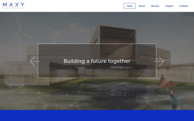 Ücretsiz Maxy Web Sitesi Şablonu