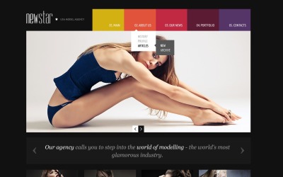 Ücretsiz Model Ajansı Duyarlı Web Sitesi Teması