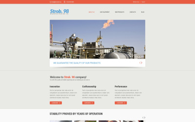 Безкоштовний адаптивний дизайн веб-сайту Steelworks