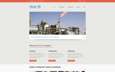 Design de site responsivo gratuito da Steelworks