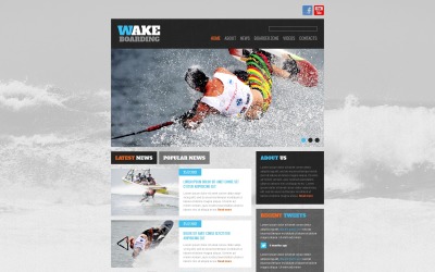 Free Surfing Website Theme