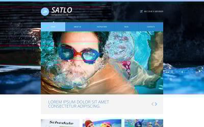 Free Swimming Responsive Website Template
